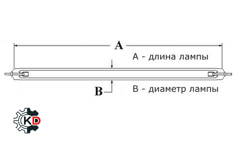 CCFL лампа подсветки 270mm d1.8mm