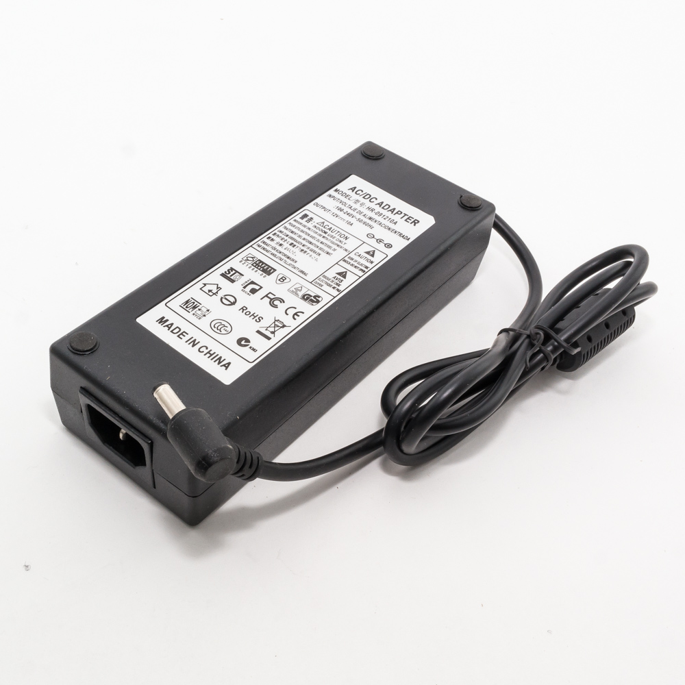 Блок питания для лед подсветки 12V 10A (120W) 5.5х2.5мм