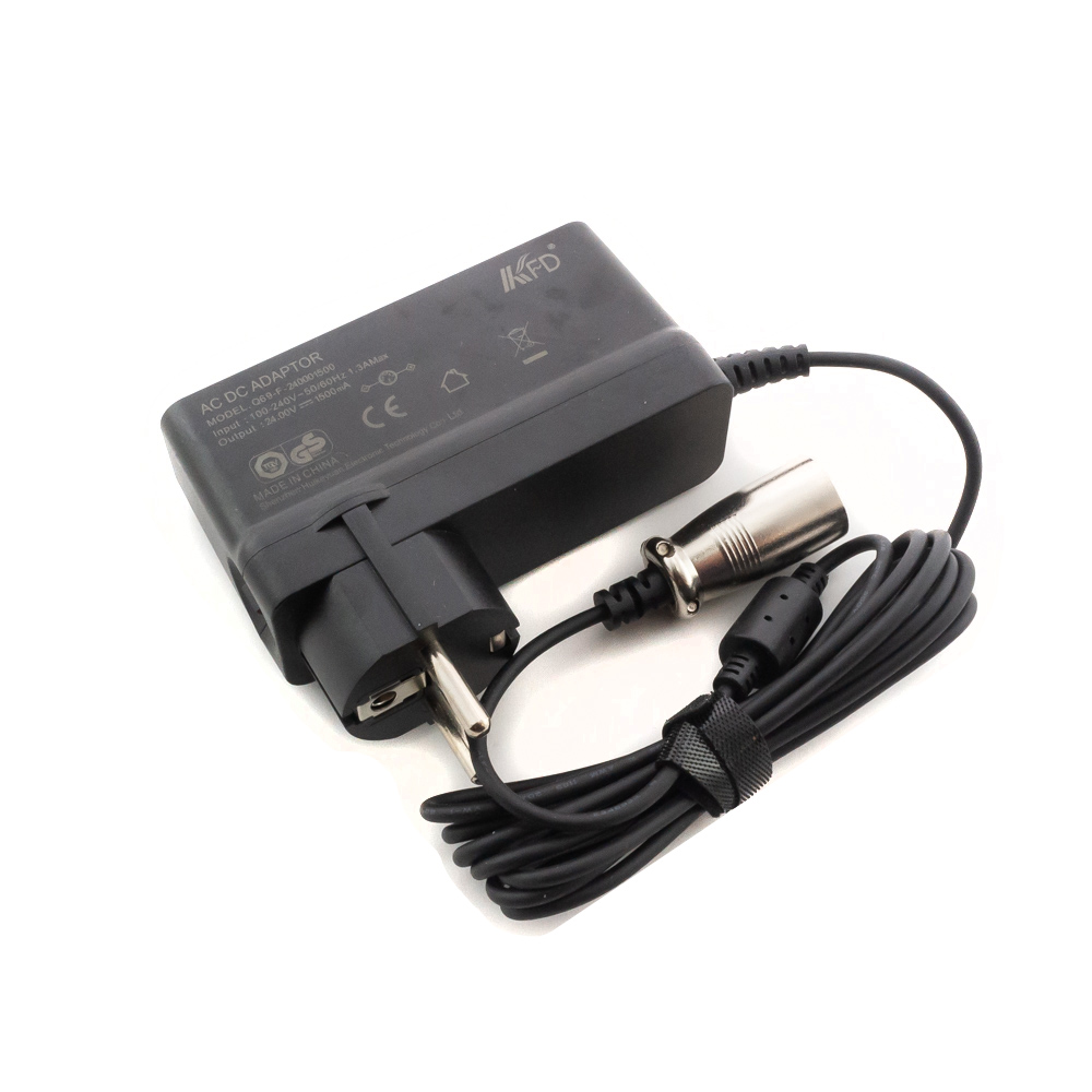 Блок питания для электросамоката 24V 1.5A 36W XLR 3 pin