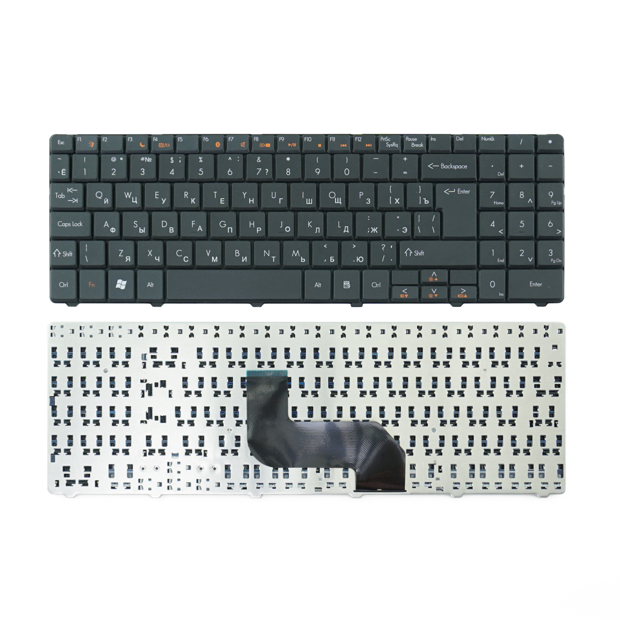 Клавиатура для ноутбука Gateway EC54, NV42 черная, Г-образный Enter