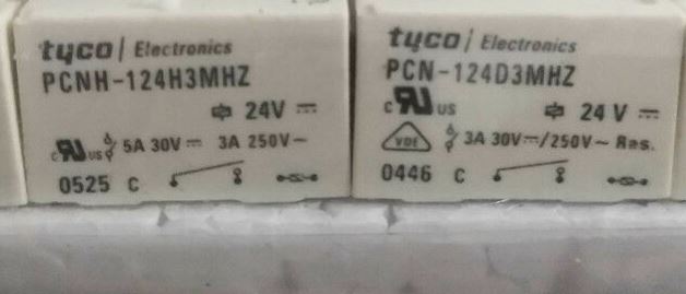Реле TYCO PCNH-124H3MHZ 24VDC 5A 4Pins 10шт.