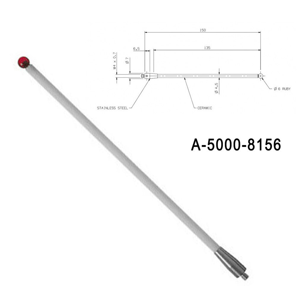 Контактный керамический щуп А-5000-8156 M4 L150mm ø6 мм